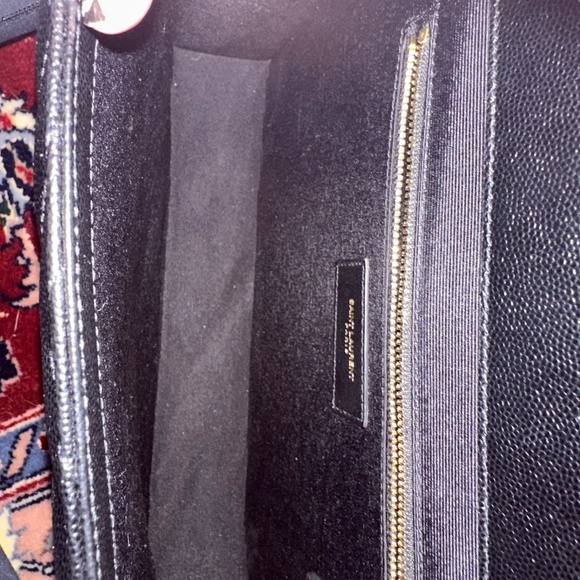 SAINT LAURENT Envelope Large Bag Matelasse Grain De Powder Embossed Leather - Picture 3 of 6